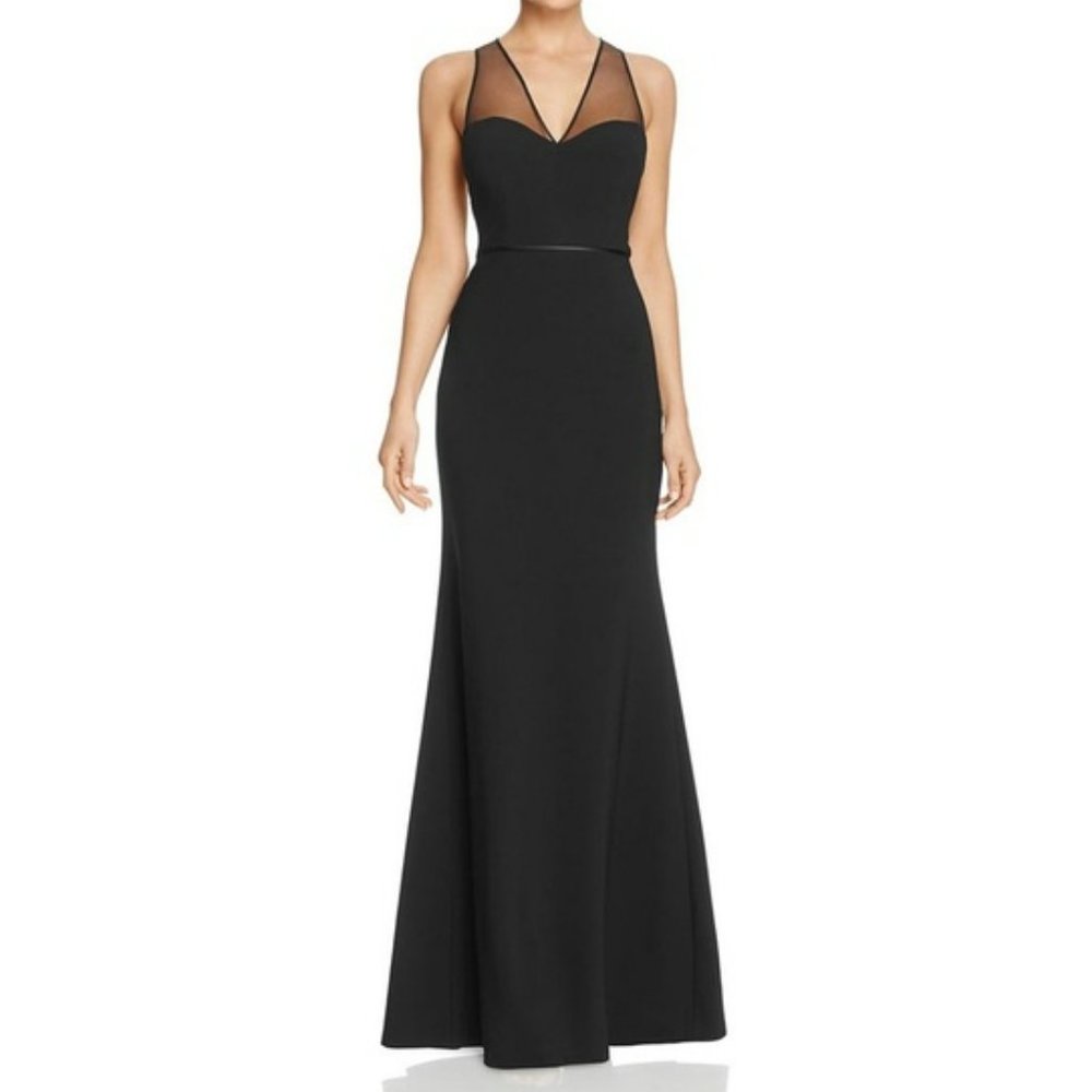 NWT JS COLLECTIONS - Illusion Cut-Out Ball Gown - Picture 2 of 10